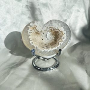 Agate Druzy Heart