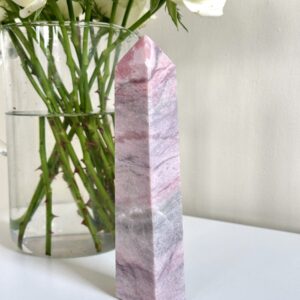 Pink Opal Tower 18cm