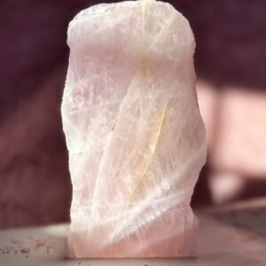 Large Rose Quartz Cut Base