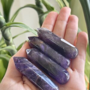 X1 AAA Grade Amethyst Points – 6cm